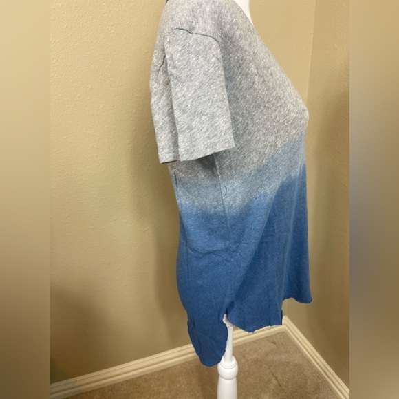 NWT size XS Michael Lauren V neck ombré tshirt - Picture 5 of 7